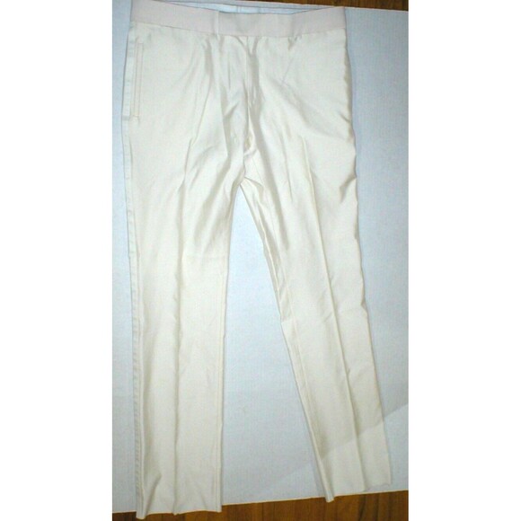 New NWT 54 Mens Tuxedo Suit Pants Jacket 44 Italy Valentino Cream White Designer - Picture 7 of 12